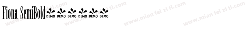 Fiona SemiBold字体转换